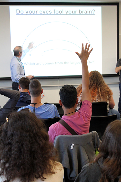 A photo of scholars engaging in the Summer Study session.